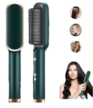 Professional Electric Hair Straightener Comb | Ceramic Heating Straightening Brush for Silky Smooth Hair