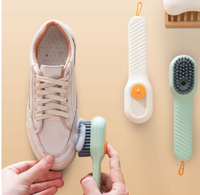 Multifunctional Cleaning Brush with Built-in Soap Dispenser | Liquid Dispensing Scrub Brush for Shoes, Clothes & Kitchen