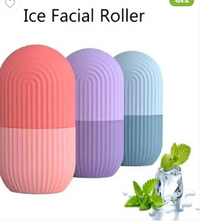 Premium Silicone Ice Facial Roller for Face & Eye Puffiness Relief | Ice Contour Cube Skin Care Tool