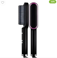 Professional Electric Hair Straightener Comb | Ceramic Heating Straightening Brush for Silky Smooth Hair