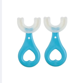 4-in-1 Premium Baby Care Essential Combo Set | Silicone Spoon Feeder, Fruit Pacifier, U-Shape Brush & Knee Pads